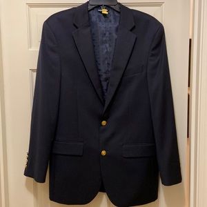 Saddlebred navy blue sport coat Mens 38R